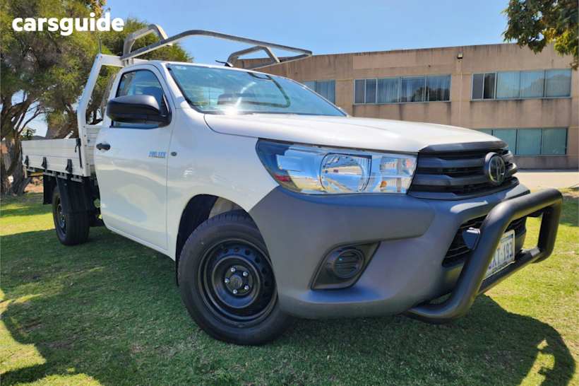 White 2019 Toyota Hilux Cab Chassis Workmate