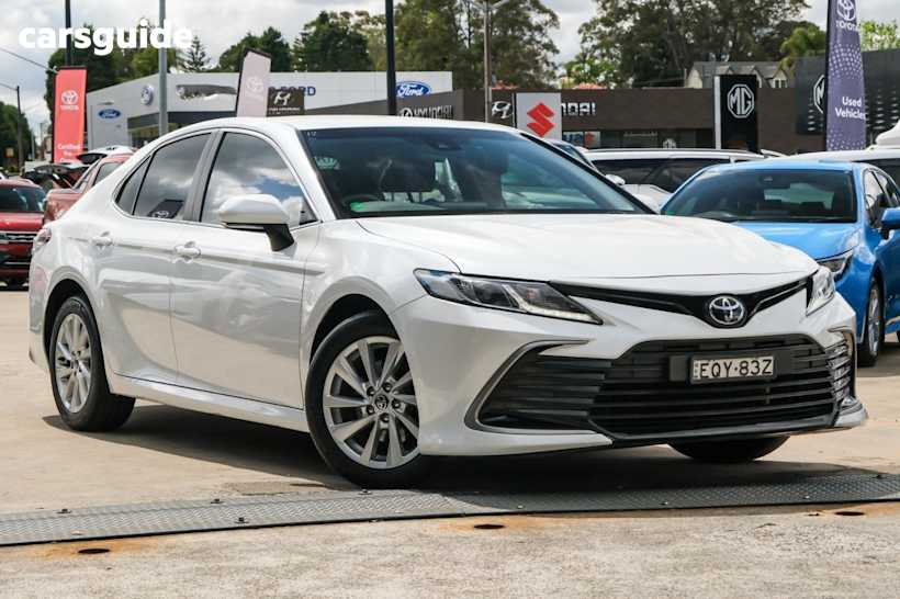 White 2021 Toyota Camry Sedan ASCENT F