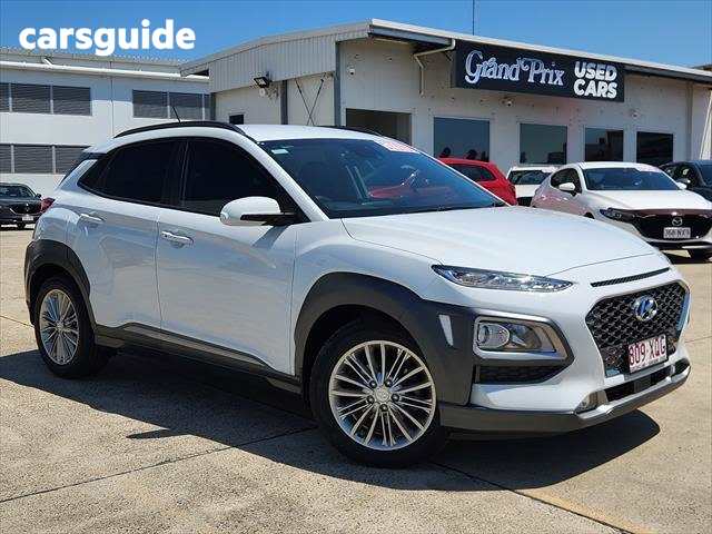 White 2017 Hyundai Kona SUV ELITE F
