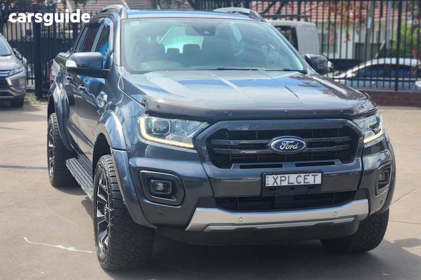 Grey 2021 Ford Ranger Ute Tray WILDTRAK 4X4