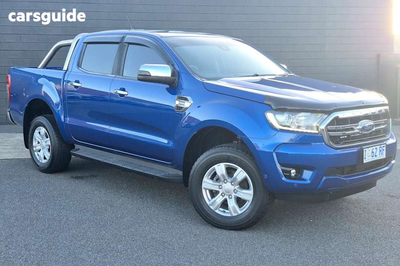 Blue 2019 Ford Ranger Ute Tray XLT 4X4