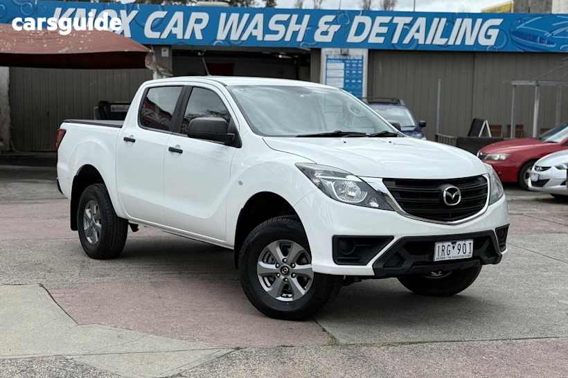 White 2019 Mazda BT-50 Dual Cab Utility Xt (4X2) (5Yr)