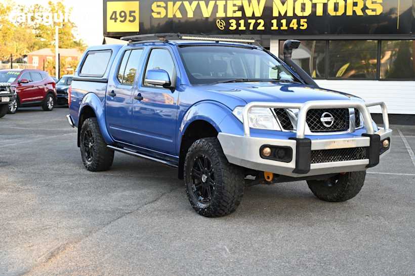 Blue 2012 Nissan Navara Ute Tray D40 S6 ST-X CAB DUAL CAB 4DR MAN 6SP 4X4 2.5DT
