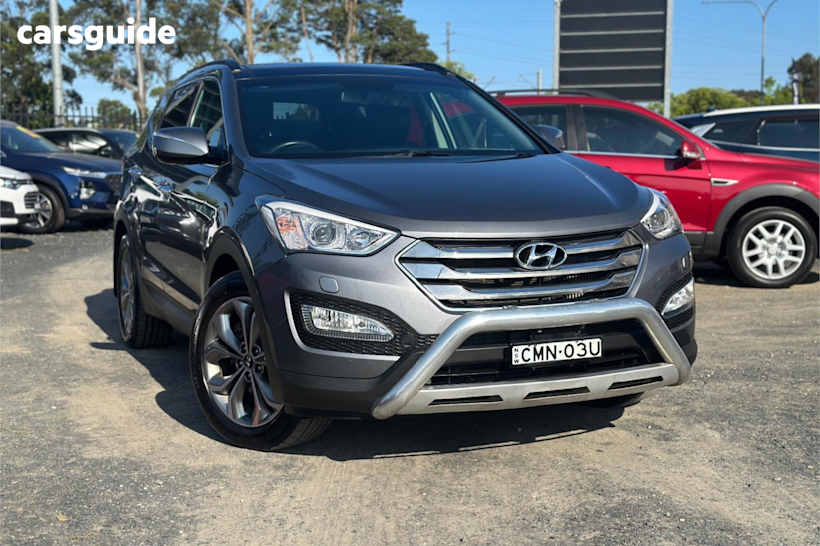Silver 2013 Hyundai Santa FE Wagon Highlander Crdi (4X4)