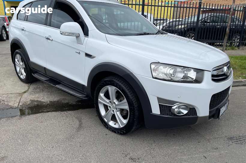 White 2013 Holden Captiva Wagon 7 Lx (4X4)