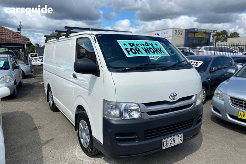 White 2009 Toyota HiAce Van Lwb