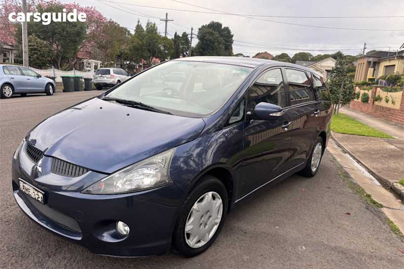 Blue 2005 Mitsubishi Grandis Wagon Luxury