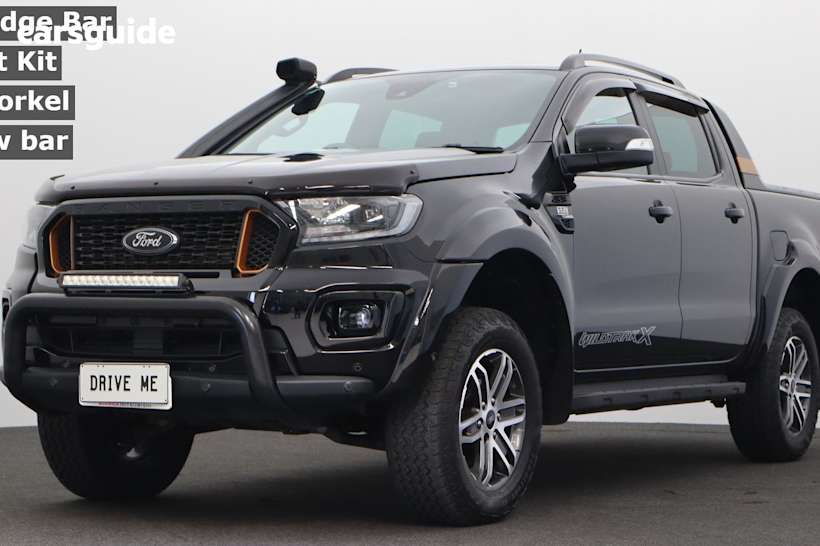 Black 2021 Ford Ranger Ute Tray WILDTRAK 4X4