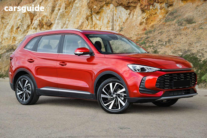 Red 2025 MG ZS SUV ESSENCE HYBRID+ F