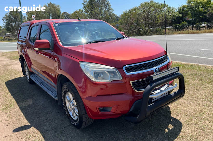Red 2012 Holden Colorado Crew Cab Pickup Lt (4X4)