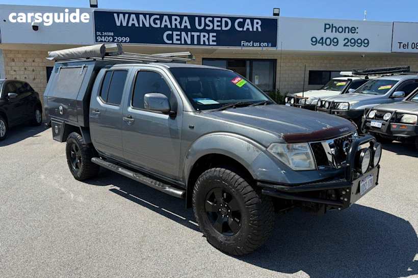 Grey 2011 Nissan Navara Dual Cab Pick-up St (4X4)