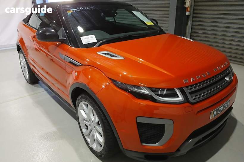 Orange 2016 Land Rover Evoque Convertible TD4 180 SE Dynamic