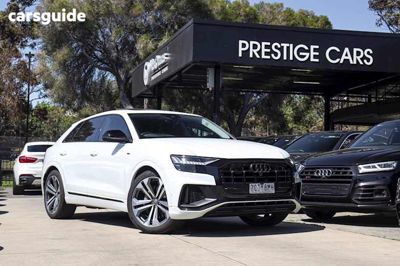 White 2019 Audi Q8 SUV 55 TFSI 4WD