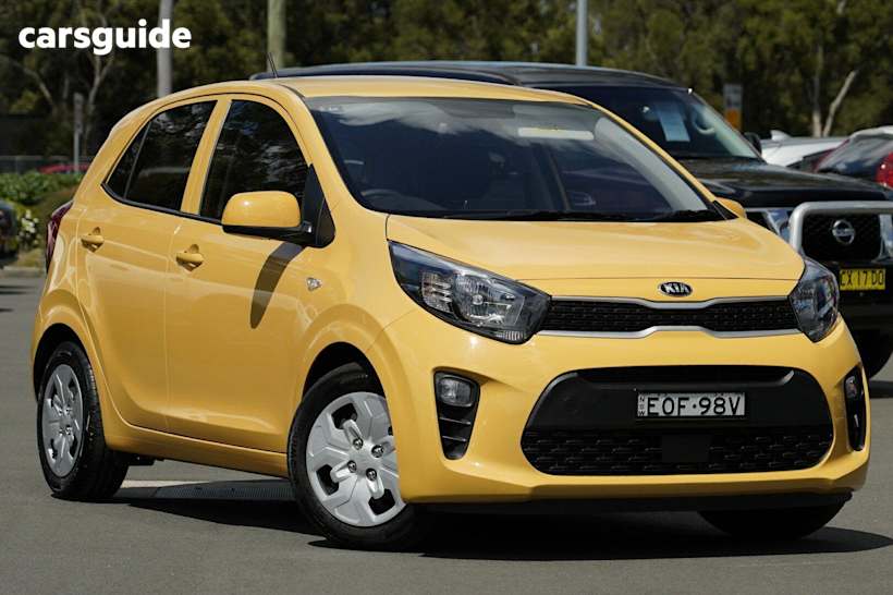 Yellow 2021 Kia Picanto Hatch S F