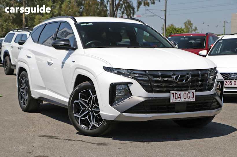 White 2021 Hyundai Tucson SUV N LINE F
