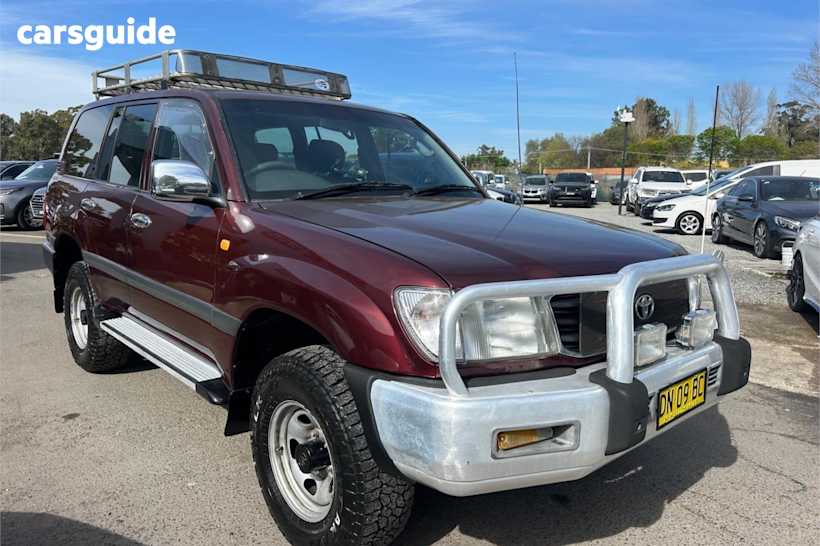 Red 1999 Toyota Landcruiser SUV GXL 4X4