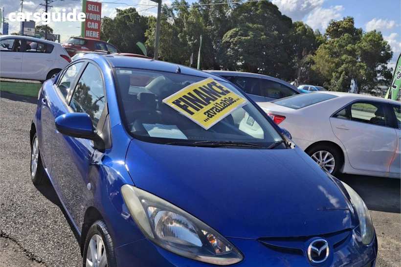 Blue 2010 Mazda Mazda2 Sedan MAXX F