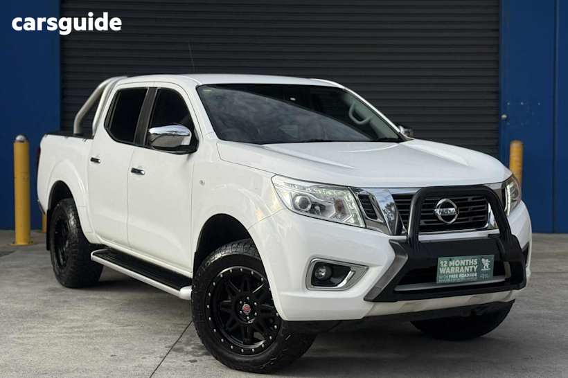 White 2016 Nissan Navara Ute Tray ST 4X4