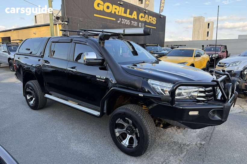 Black 2016 Toyota Hilux Ute Tray SR5 4X4