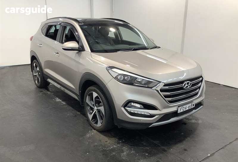 Silver 2016 Hyundai Tucson Wagon Highlander (Awd)