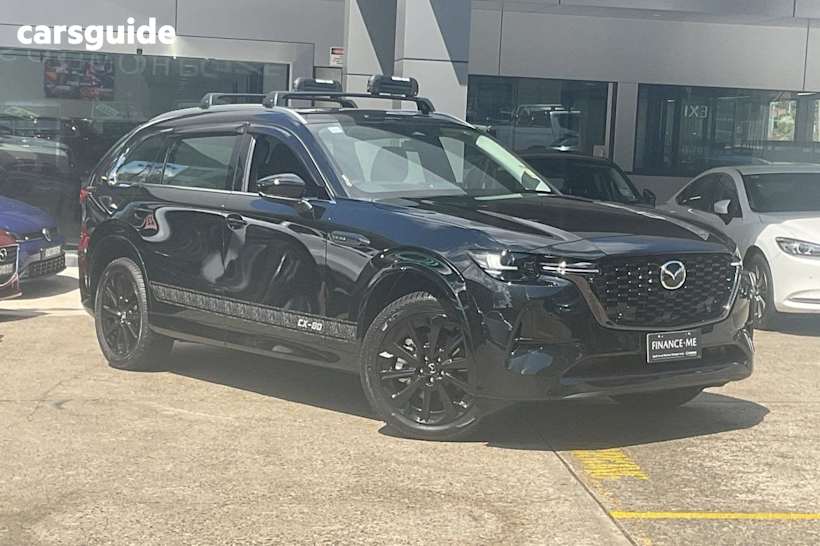 Black 2025 Mazda CX-80 Wagon D50E Gt