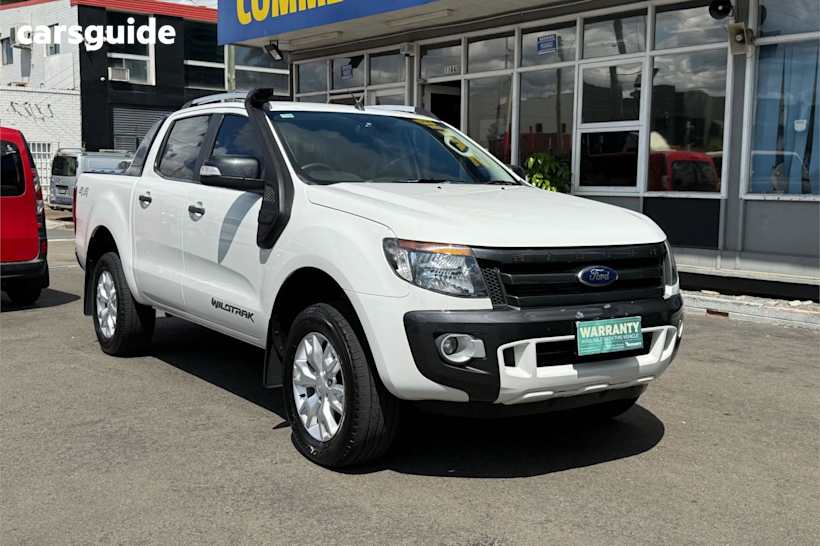 White 2012 Ford Ranger Ute Tray WILDTRAK 4X4