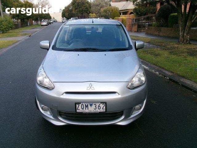 Silver 2013 Mitsubishi Mirage Hatch ES F