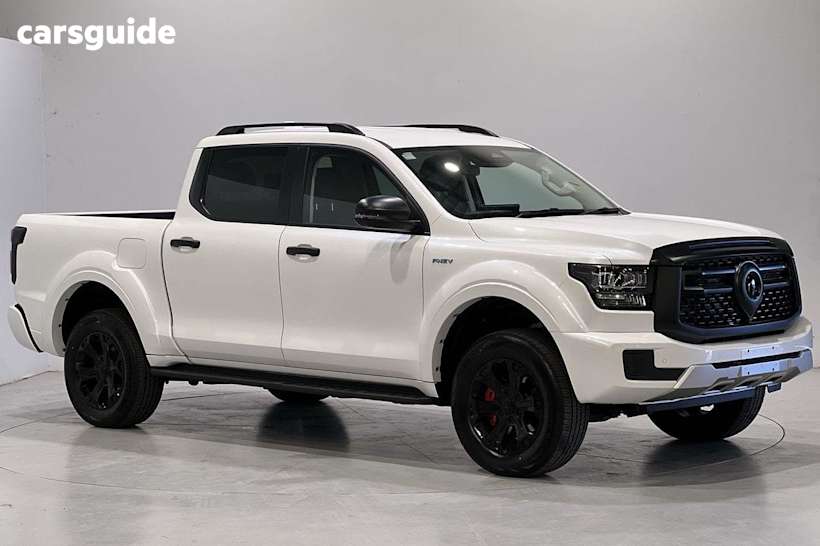 White 2025 GWM Cannon Alpha Ute Tray LUX PHEV 4WD