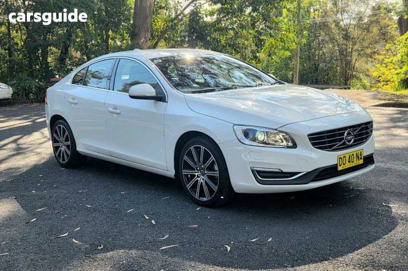 White 2016 Volvo S60 Sedan T4 KINETIC F