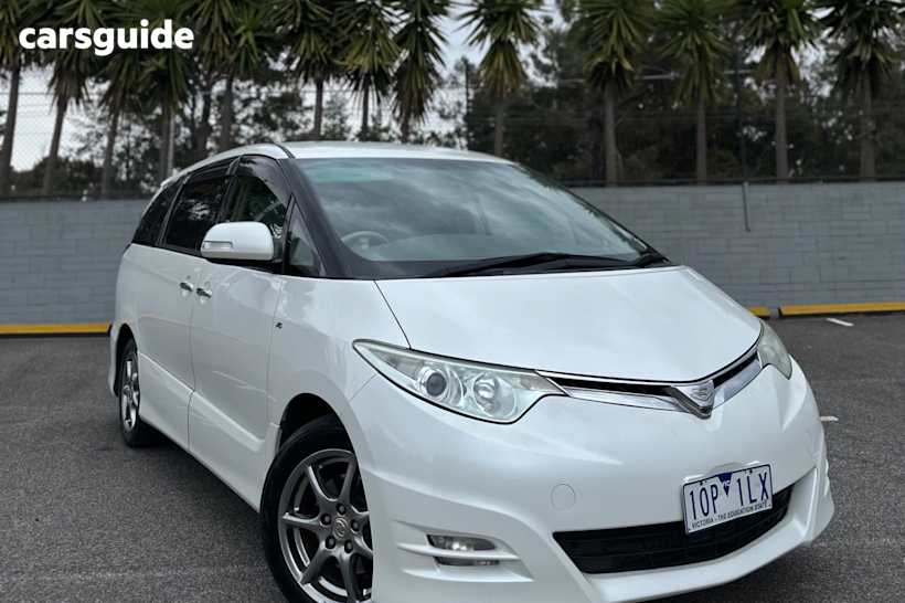 White 2009 Toyota Estima Wagon Aeras G