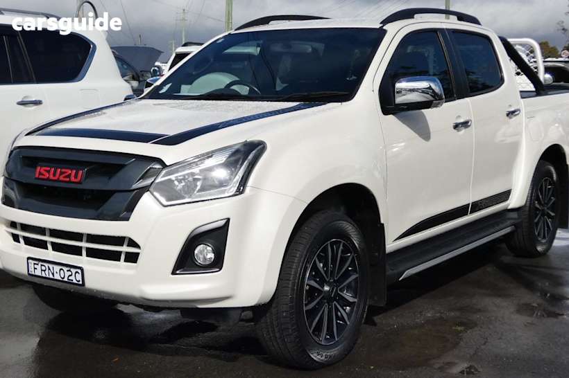 White 2019 Isuzu D-MAX Crew Cab Utility X-Rider Limited Edition (4X4)