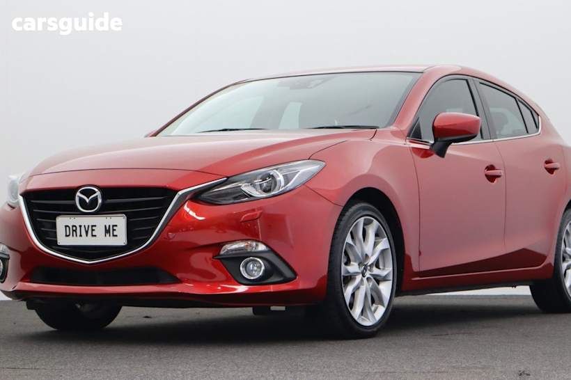 Red 2015 Mazda Mazda3 Hatch SP25 GT F