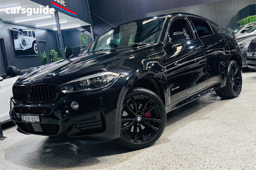 Black 2018 BMW X6 SUV XDRIVE40D 4X4