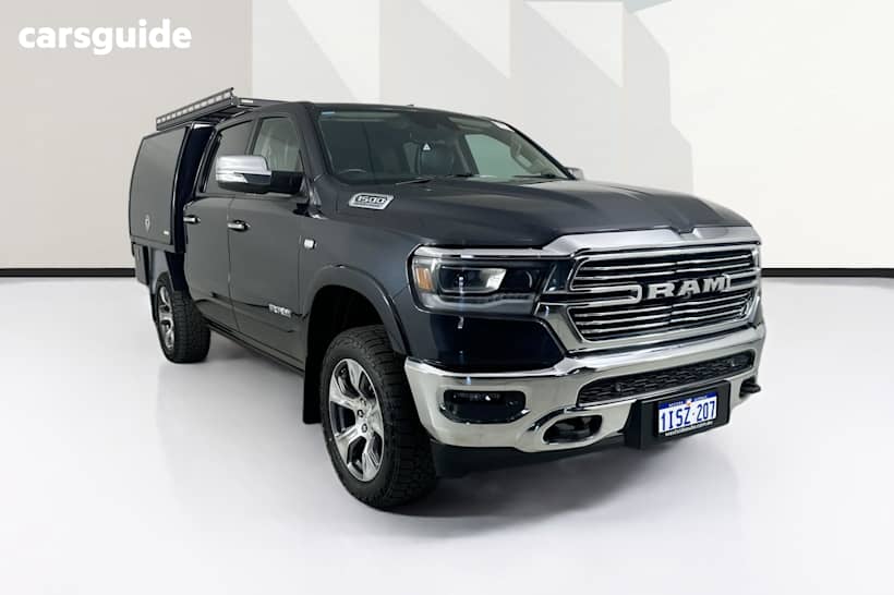 Grey 2021 Ram 1500 Crew Cab Utility Laramie (Hybrid)