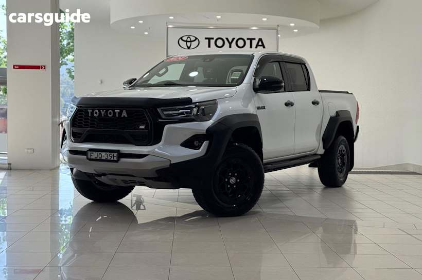 White 2024 Toyota Hilux Ute Tray GR SPORT 4X4