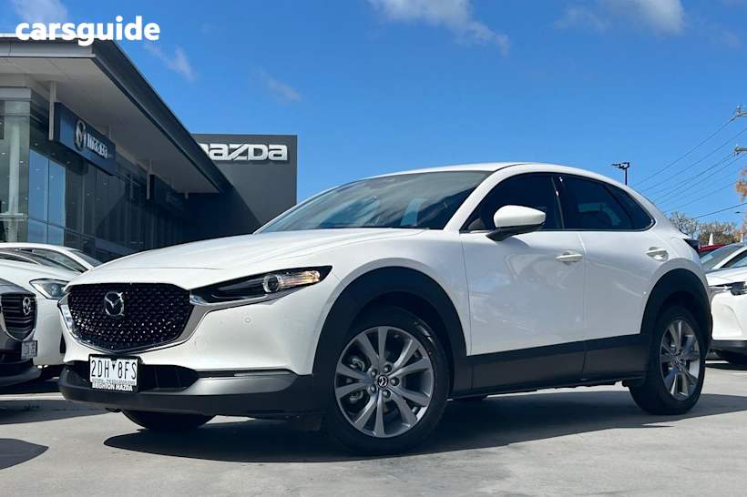 White 2022 Mazda CX-30 SUV G20 TOURING F