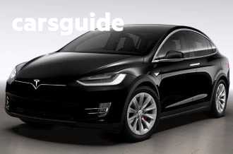 Blue 2017 Tesla Model X Wagon P100D