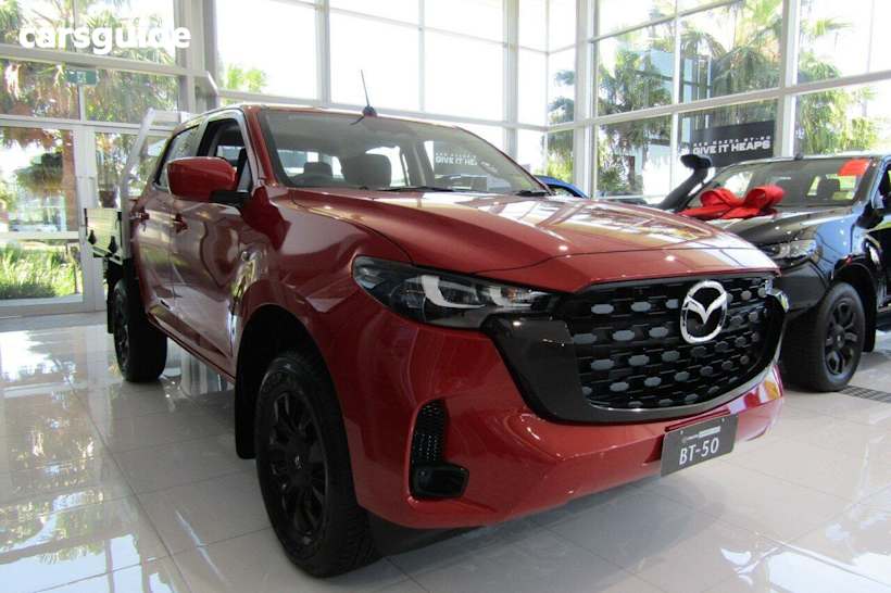 Red 2025 Mazda BT-50 Dual Cab Chassis Xt (4X4)