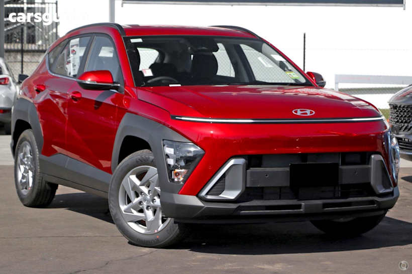 Red 2025 Hyundai Kona SUV F