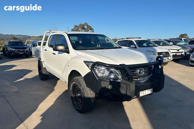 White 2019 Mazda BT-50 Ute Tray XT 4X4