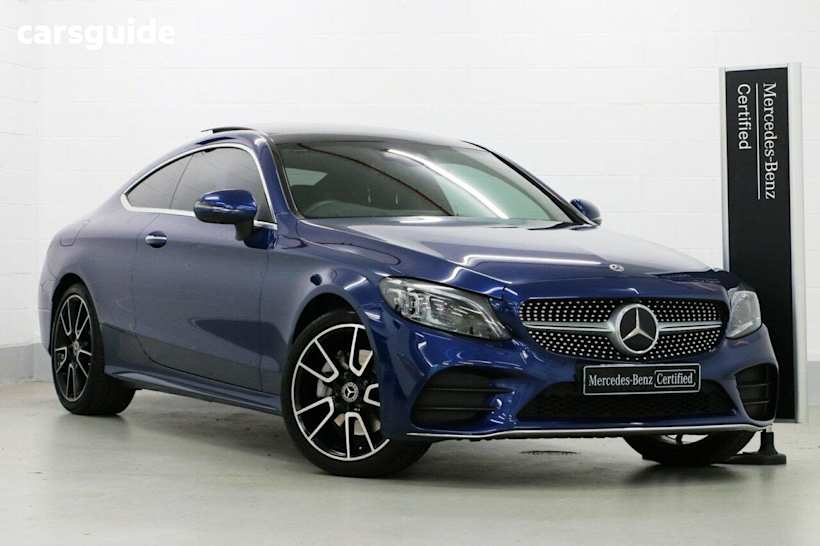 Blue 2021 Mercedes-Benz C-CLASS Coupe C300 R