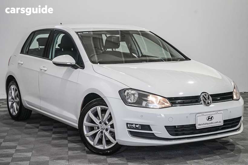 White 2013 Volkswagen Golf Hatchback 103 Tsi Highline