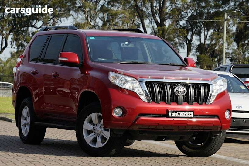 Red 2015 Toyota Landcruiser Prado SUV GXL 4X4