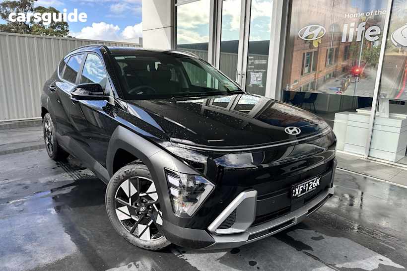 Black 2025 Hyundai Kona SUV ELITE F