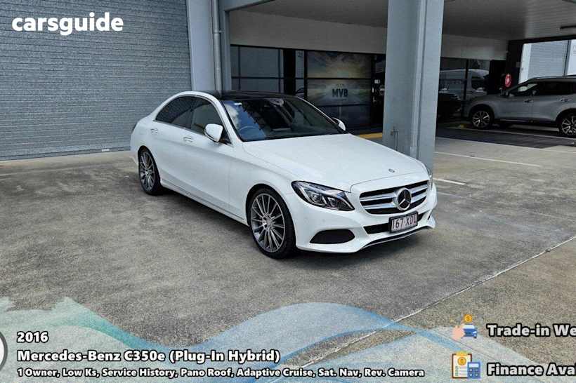 White 2015 Mercedes-Benz C350 Sedan E (Hybrid)