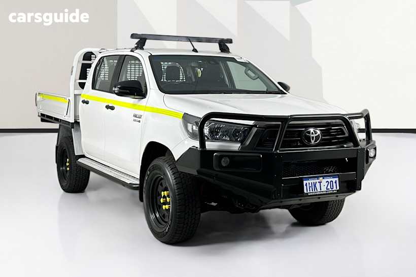 White 2021 Toyota Hilux Double Cab Chassis Sr (4X4)