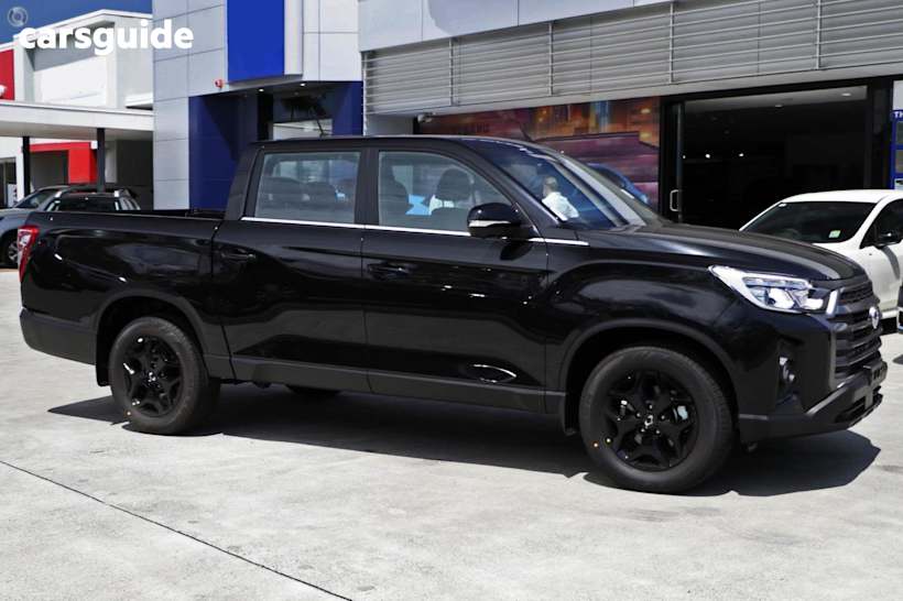Black 2023 Ssangyong Musso Ute Tray ULTIMATE 4X4