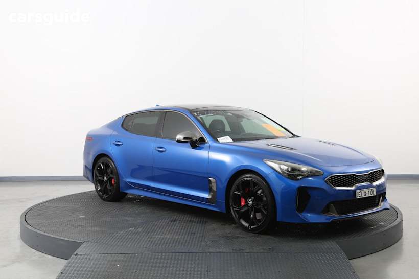 Blue 2017 Kia Stinger Sedan GT R