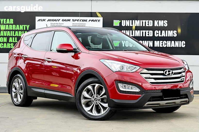 Red 2015 Hyundai Santa FE Wagon Highlander Crdi (4X4)
