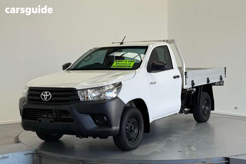 White 2016 Toyota Hilux Cab Chassis Workmate